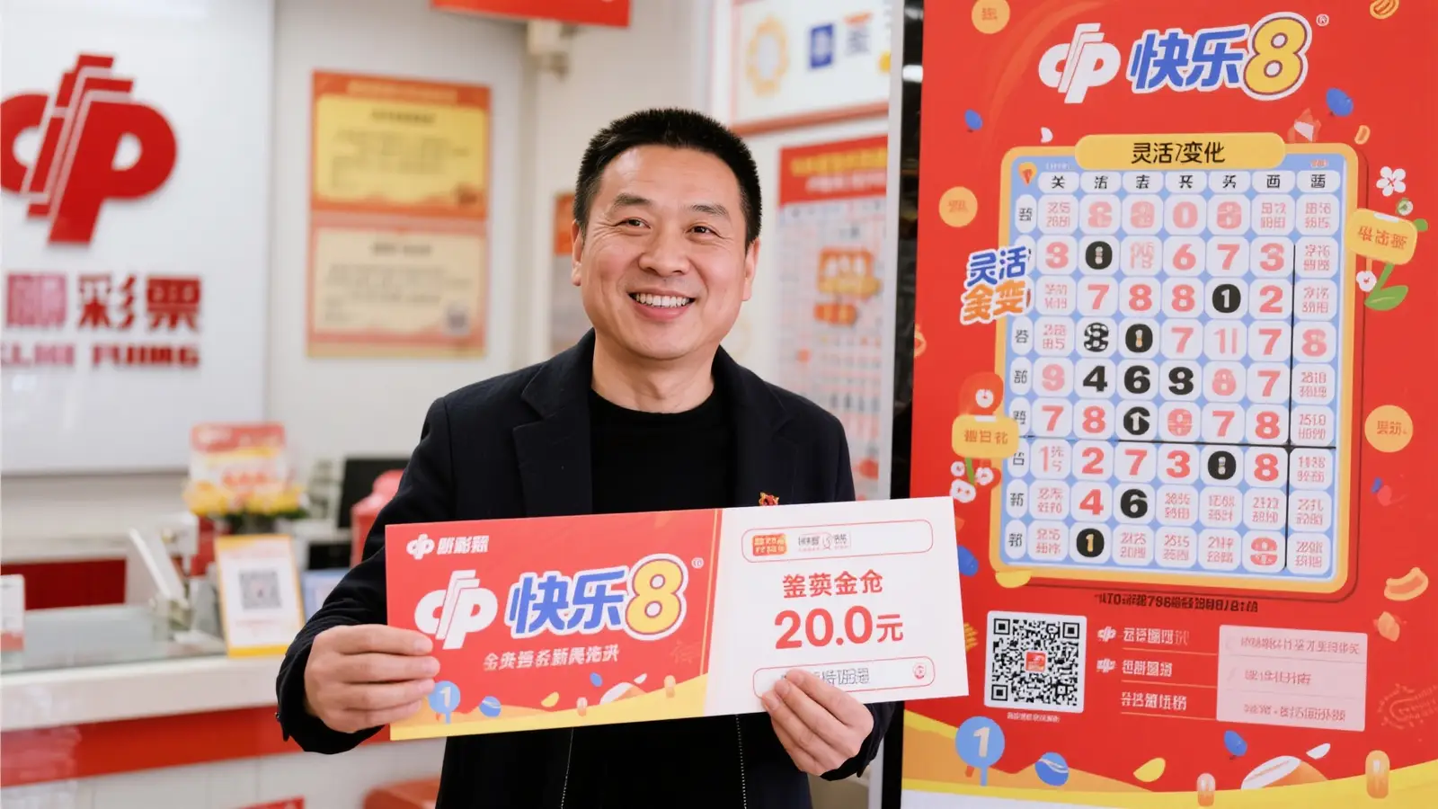 男子擒福彩快乐8头奖500万 还曾中过双色球3等