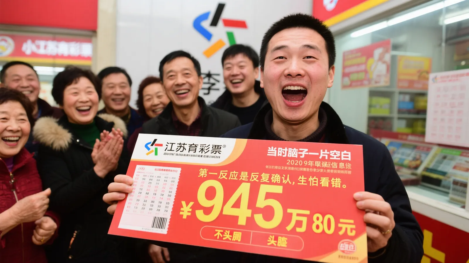 上班路上惊喜连连：双色球中奖945万！