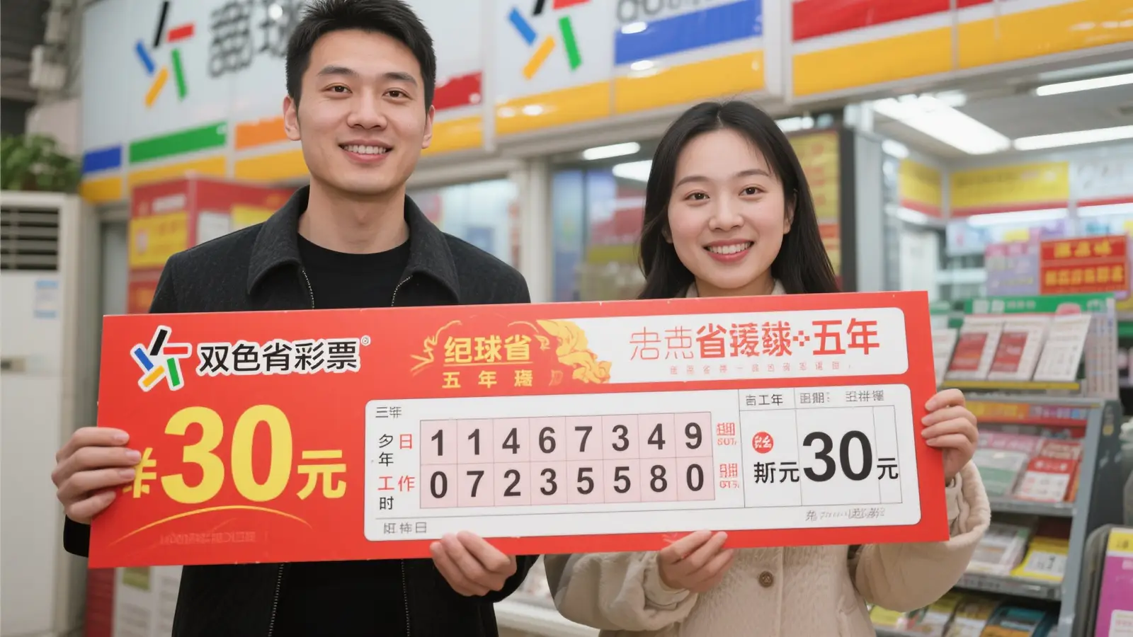 男子30元中双色球7710万 守号献爱意火速兑奖