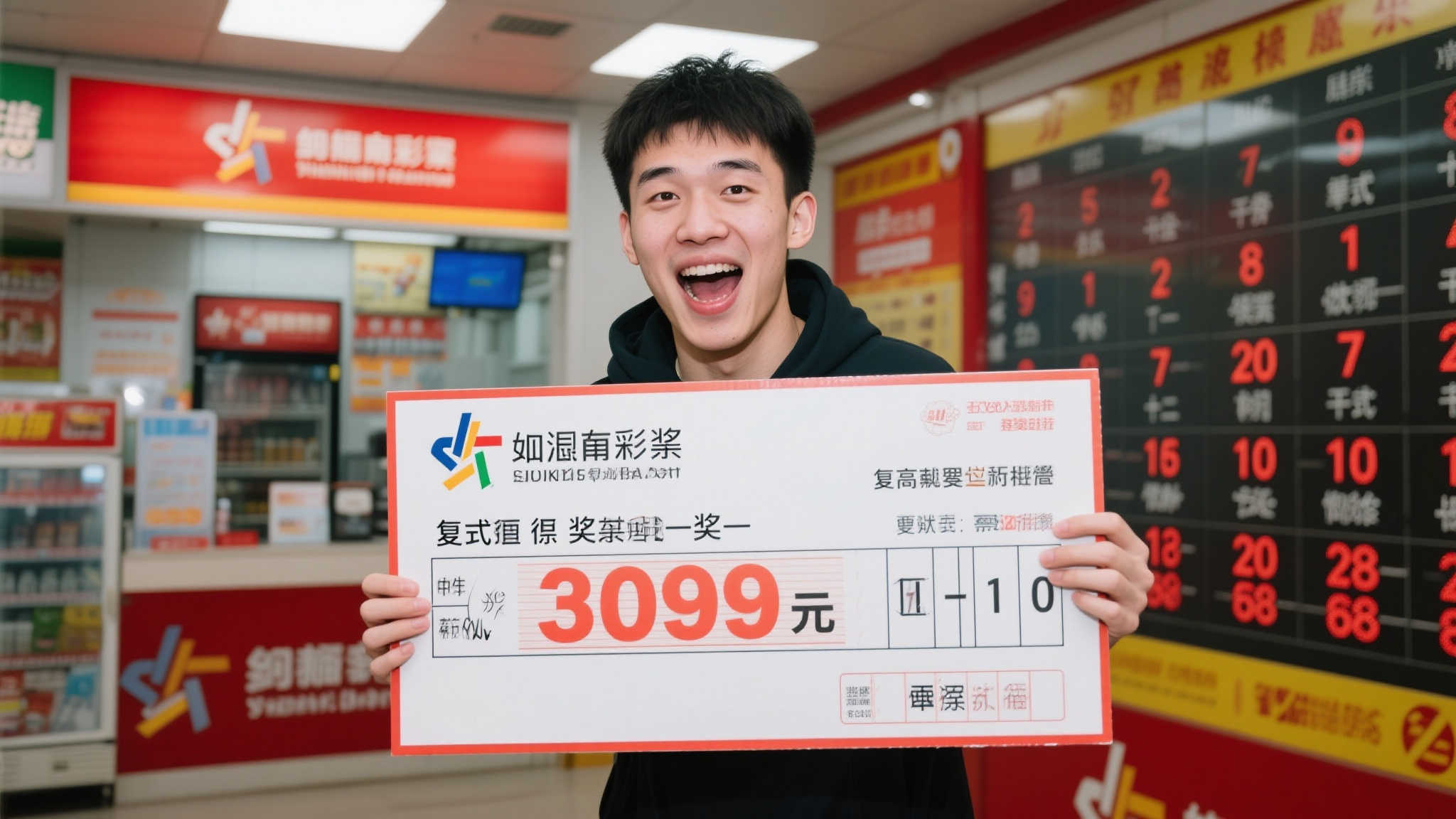 帅气小伙喜中双色球507万 幸运站点再创佳绩曾中两注二等奖